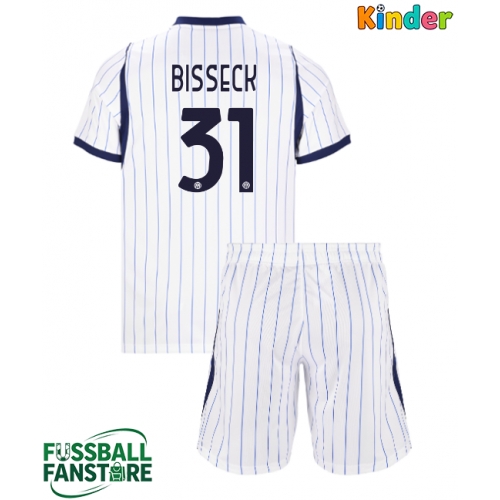 Inter Milan Yann Bisseck #31 Replik Auswärtstrikot Kinder 2026-27 Kurzarm (+ Kurze Hosen)